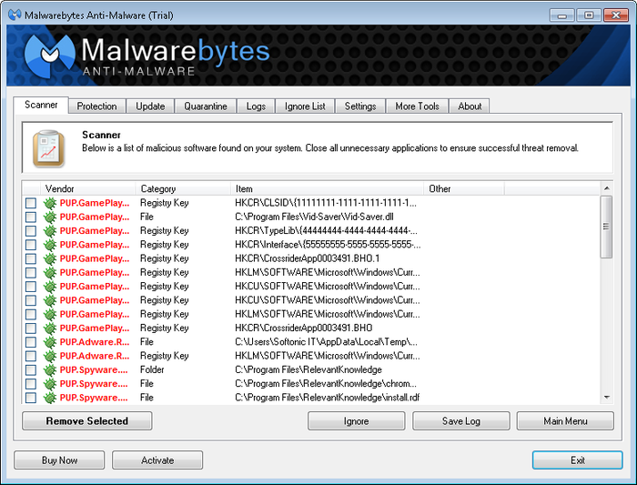 malwarebytes support tool